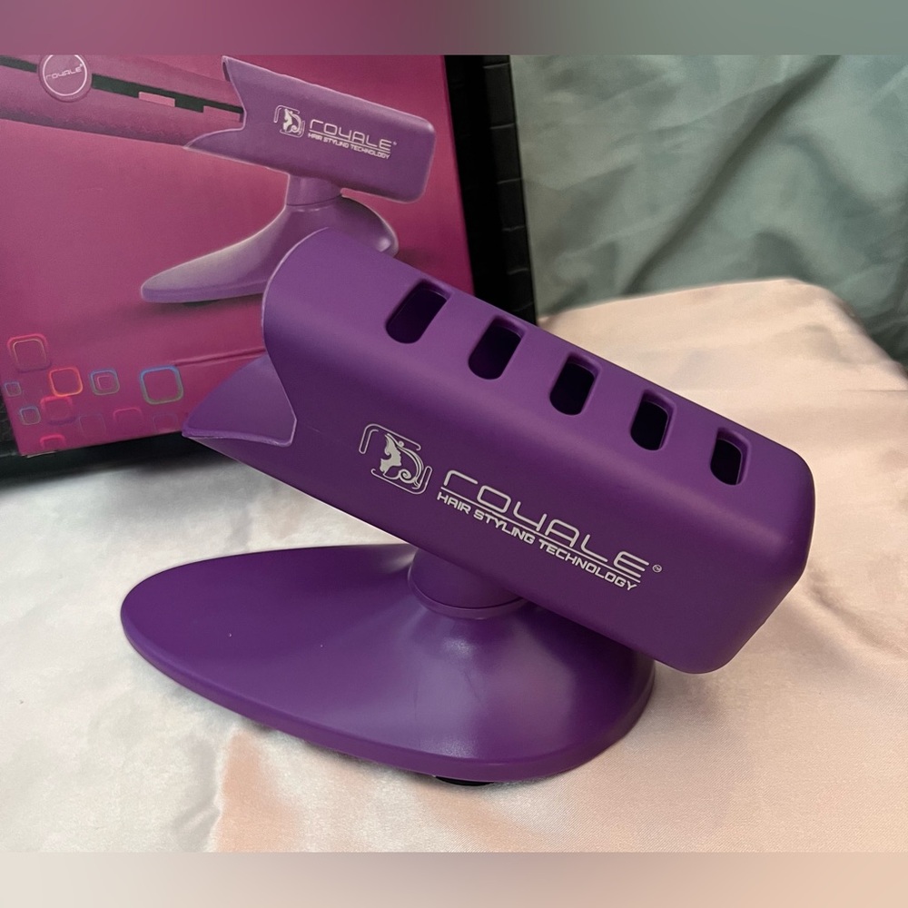 Royale hot tool holder in Purple with suction cups or mounting option for base